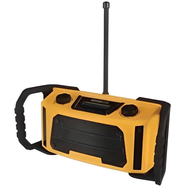 Robust byggplatsradio - PEREL - DAB/DAB+/FM - 2 x 2,5 W - Svart