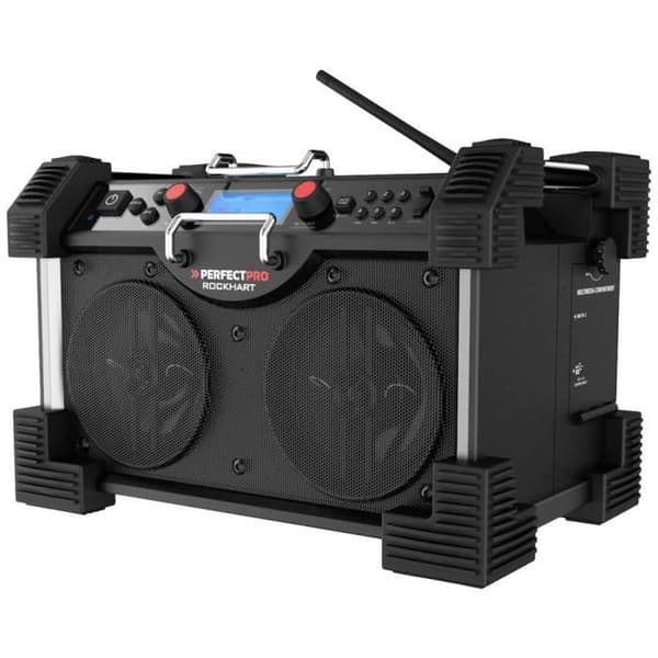 Byggplatsradio - PerfectPro - RockHart - DAB+, FM - Bluetooth, NFC - USB, AUX