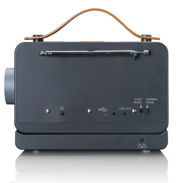 Lenco PDR-065BK - Bärbar DAB+/ FM-radio med "EASY"-funktion - Svart