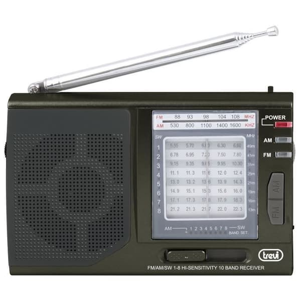 TREVI MB 728 bärbar radio - Analog AM/FM/SW - Svart