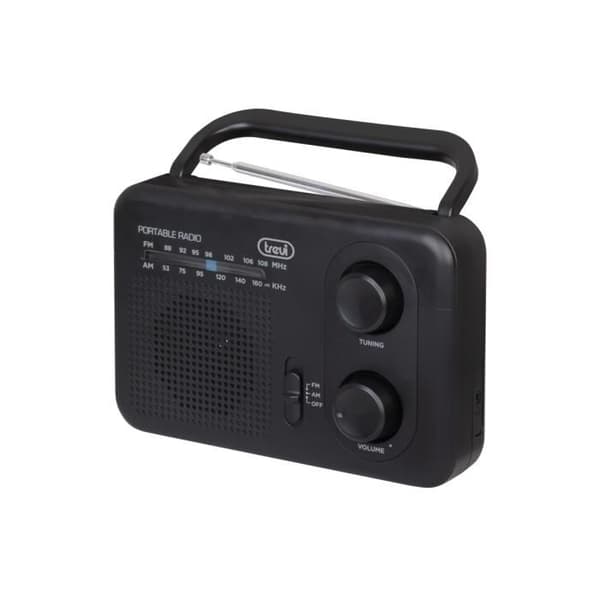 RADIO TREVI RA 7F64 PORTABEL AM-FM RADIO SVART
