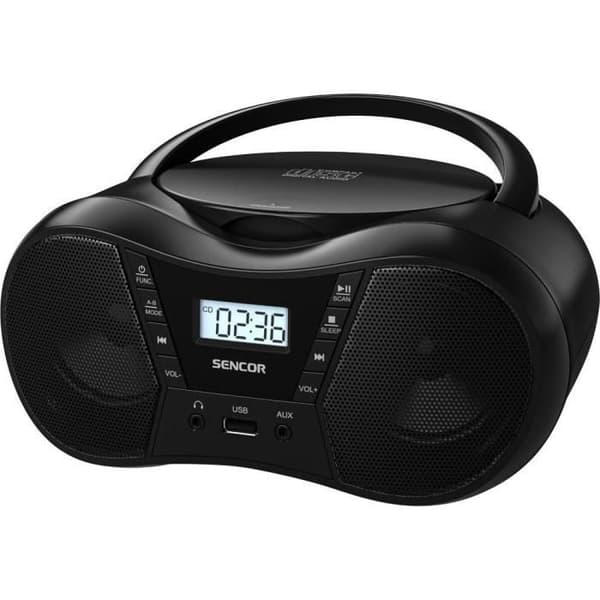 Boombox med CD, BT, MP3, USB, AUX och FM-radio - Sencor - SPT 2300 BK