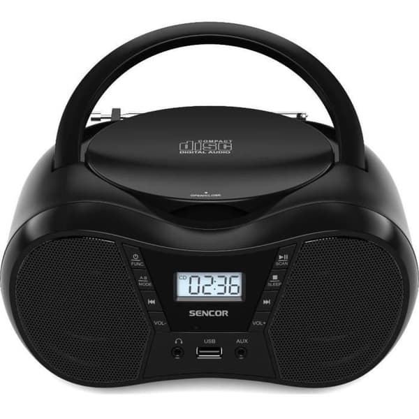 Boombox med CD, BT, MP3, USB, AUX och FM-radio - Sencor - SPT 2300 BK