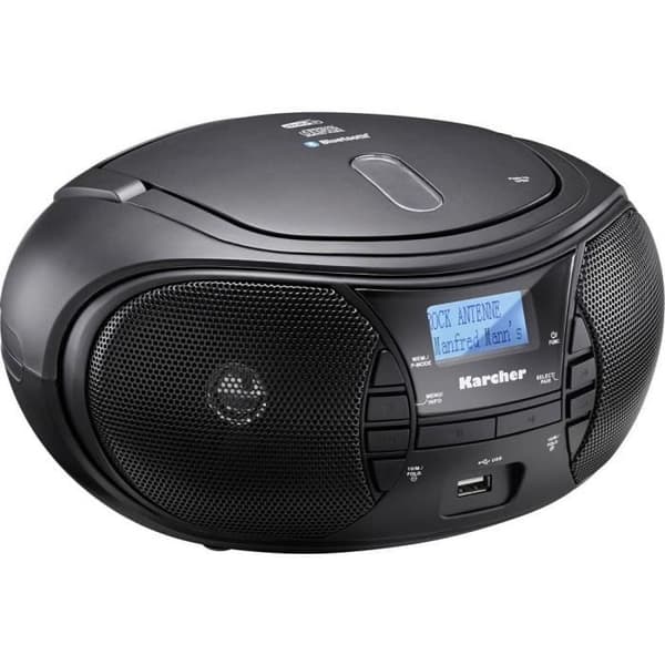 Radio-CD-spelare - Karcher - RR 5028D - DAB+, FM - Bluetooth - USB, AUX - Svart