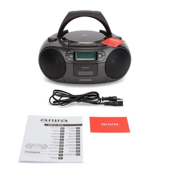 Radio-kassett Aiwa BBTC550BK 6W Svart