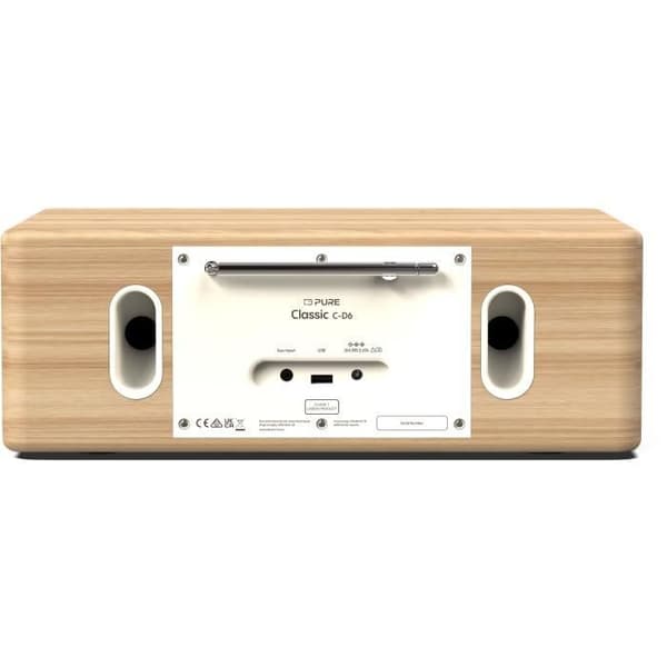 CD-spelare & digitalradio - PURE - Classic C-D6 - Bomull Vit/Ek