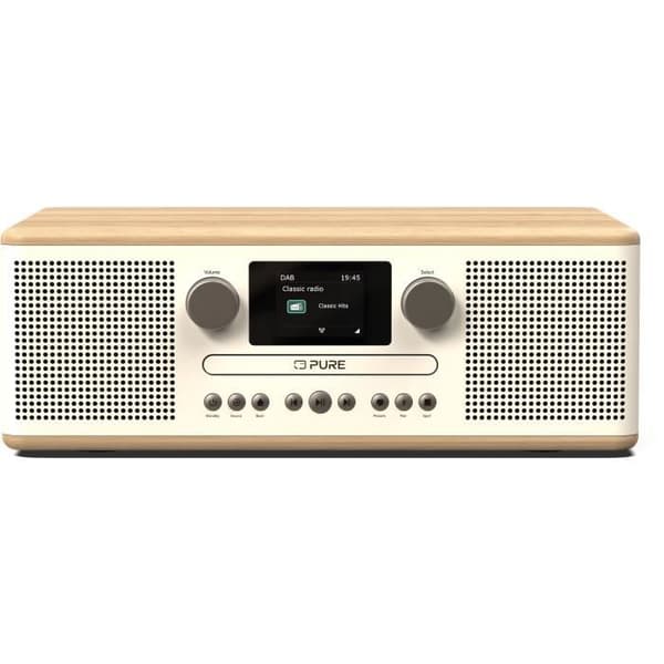 CD-spelare & digitalradio - PURE - Classic C-D6 - Bomull Vit/Ek