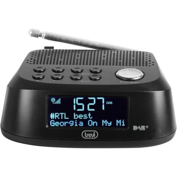 Trevi RC 80D4 DAB Digital väckarklocka med DAB-mottagare