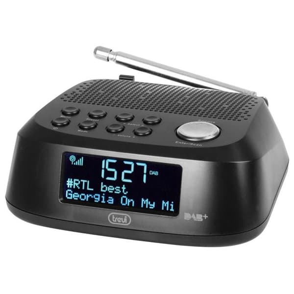 Trevi RC 80D4 DAB Digital väckarklocka med DAB-mottagare
