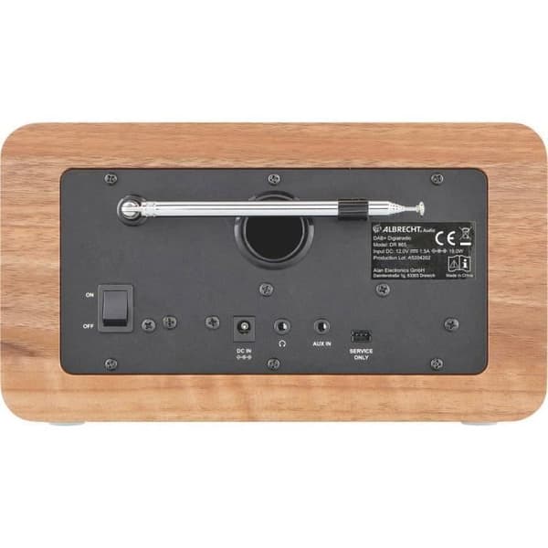 Albrecht DR 865 Bordsradio DAB+, FM AUX, DAB+, barriärfri FM, med fjärrkontroll, knapplås, funktion