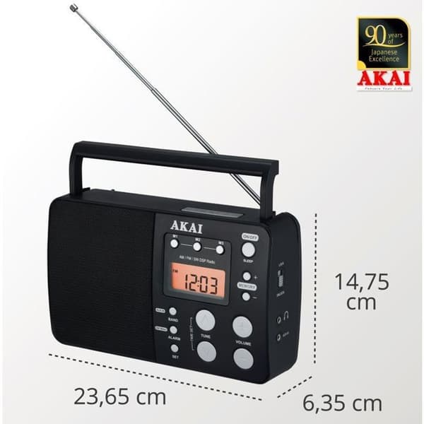 Radio cd - radio kassett - fm Akai Radio APR-200