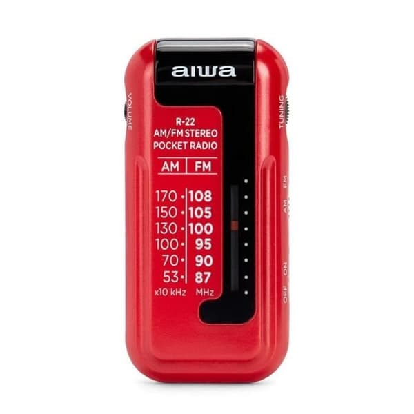 Transistorradio Aiwa R22RD ROJO Röd AM/FM Mini