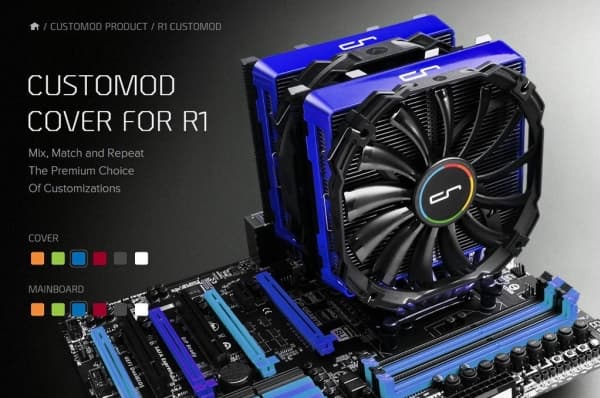 CRYORIG CR-CCI, Akrylonitril-butadien-styren (ABS), Blå, R1 Universal / R1 Ultimate, 140 mm, 23 mm, 131 mm