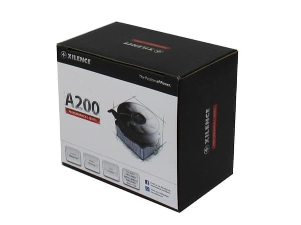 Xilence A200 - Processorkylare - (för: Socket 754, AM2, AM2+, AM3, FM1) - aluminium - 92 mm