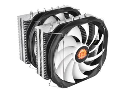 Thermaltake Frio Extreme Silent 14 Dual - Prosessorkjøler - (for: LGA775, LGA1156, AM2, AM2+, LGA1366, AM3, LGA1155, AM3+, LGA2011, FM1, FM2, LGA1150 Svart, Metallisk