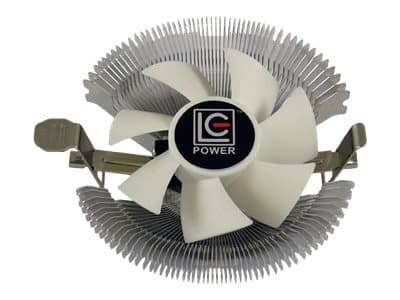 LC Power Cosmo Cool - Prosessorkjøler - (for: LGA775, LGA1156, AM2, AM2+, AM3, LGA1155, AM3+, FM1, FM2, LGA1150) - aluminium - 80 mm - hvit, sølv