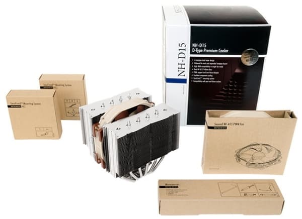 Noctua NH-D15 - Prosessorkjøler - (for: LGA1156, AM2, AM2+, AM3, LGA1155, AM3+, LGA2011, FM1, FM2, LGA1150, FM2+, LGA1151, LGA2011-3 (Square ILM), AM