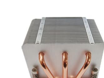 Inter-Tech K-618 - Prosessorvarmeavleder - (for: LGA1156, LGA1155) - aluminium med kobberbasis - 2U