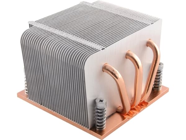 Inter-Tech K-618 - Prosessorvarmeavleder - (for: LGA1156, LGA1155) - aluminium med kobberbasis - 2U
