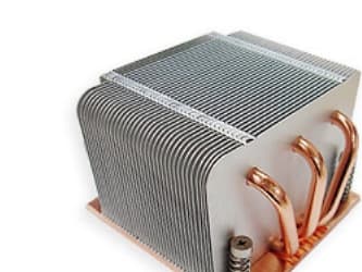 Inter-Tech K-618 - Prosessorvarmeavleder - (for: LGA1156, LGA1155) - aluminium med kobberbasis - 2U