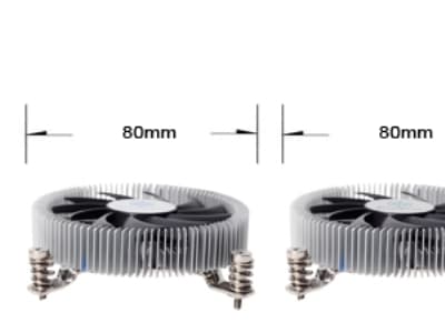 SilverStone Nitrogon NT07-115X - Prosessorkjøler - (for: LGA1156, LGA1155, LGA1150, LGA1200) - aluminium med kobberbasis - 80 mm