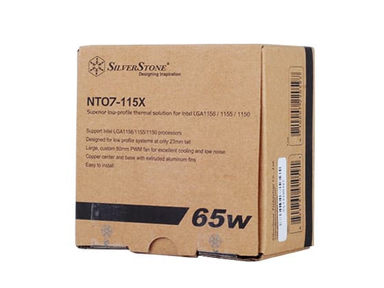 SilverStone Nitrogon NT07-115X - Prosessorkjøler - (for: LGA1156, LGA1155, LGA1150, LGA1200) - aluminium med kobberbasis - 80 mm