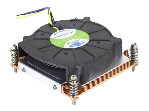 Inter-Tech K-199 - Processorkylare - (för: LGA1156, LGA1155, LGA1150, LGA1151) - koppar - 80 mm - 1U