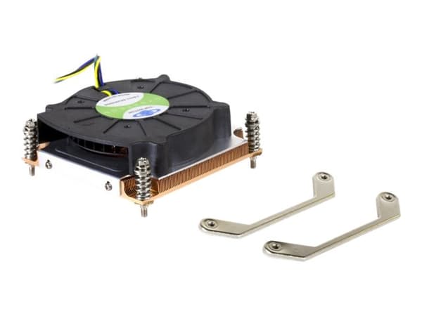 Inter-Tech K-199 - Processorkylare - (för: LGA1156, LGA1155, LGA1150, LGA1151) - koppar - 80 mm - 1U
