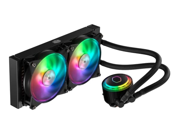 Cooler Master MASTERLIQUID ML240R RGB, All-in-one-nesteenjäähdytin, 66,7 cfm, Musta