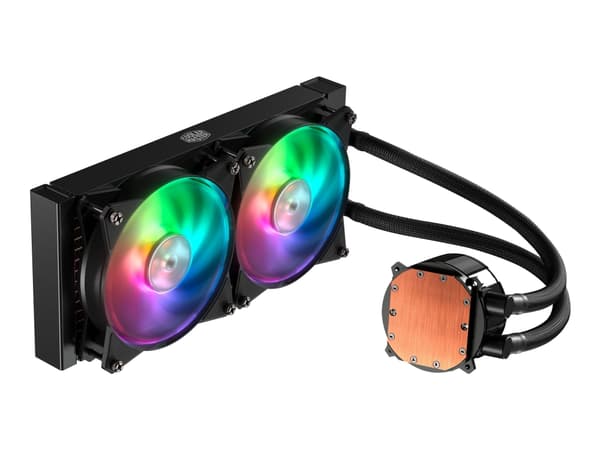 Cooler Master MASTERLIQUID ML240R RGB, All-in-one-nesteenjäähdytin, 66,7 cfm, Musta