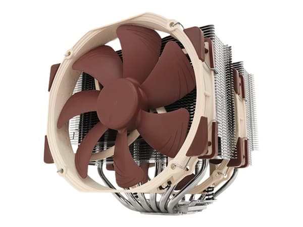 Noctua NH-D15 - Prosessorkjøler - (for: AM4) - aluminium med forniklet kobberfot - 140 mm Beige, Brun, Rustfritt stål