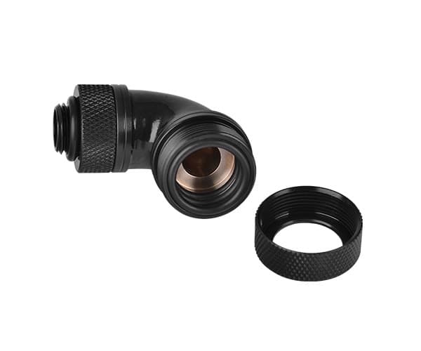 Thermaltake Pacific G1/4 PETG Tube 90-Degree Compression - Væskekjølesystemtube - svart