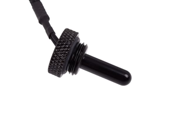 Alphacool Eiszapfen Temperature Sensor Plug G1/4 - Temperatursensor for væskekjølesystem - mørkesvart - 50 cm