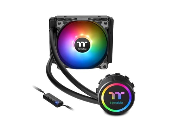 Thermaltake Water 3.0 120 ARGB Sync, All-in-one-nesteenjäähdytin, 56,45 cfm, Musta