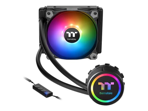 Thermaltake Water 3.0 120 - ARGB Sync Edition - væskekjølesystem for prosessor - (for: LGA1156, AM2, AM2+, LGA1366, AM3, LGA1155, AM3+, LGA2011, FM1, Sort