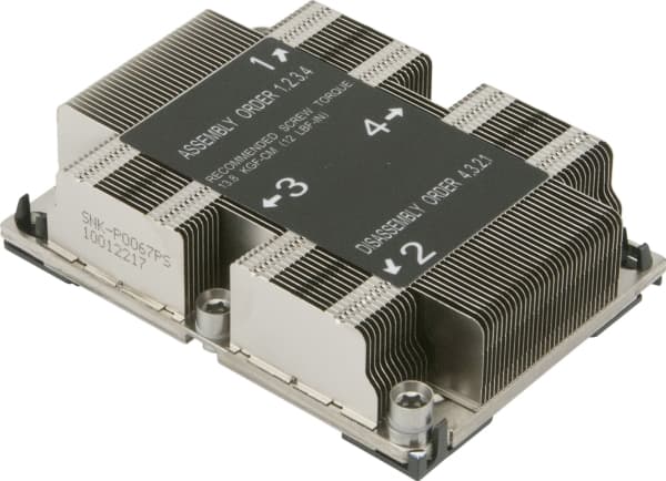 Supermicro - Kylfläns för processor - (för: Socket P) - 1U - för SUPERMICRO X11SPG-TF, X11SPL-F, X11SPM-TF, X11SPW-TF