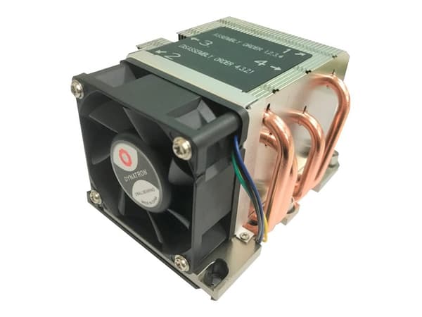 Inter-Tech B-5 - Prosessorkjøler - (for: LGA3647) - aluminium - 60 mm - 2U Aluminium, Sort