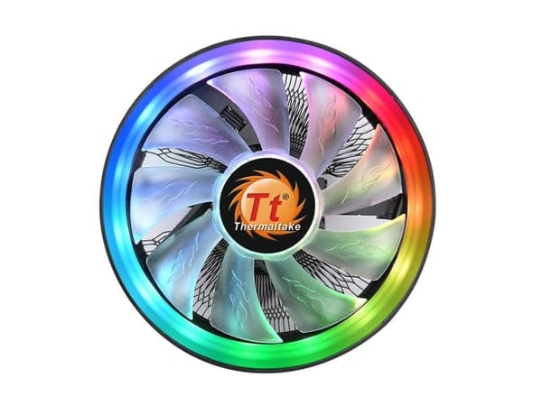Thermaltake UX100 ARGB - Prosessorkjøler - (for: LGA775, LGA1156, AM2, AM2+, AM3, LGA1155, AM3+, FM1, FM2, LGA1150, LGA1151, AM4, LGA1200) - aluminiu