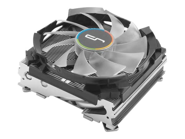 Cryorig C7 RGB - Processorkylare - (för: LGA1156, AM2, AM2+, AM3, LGA1155, AM3+, FM1, FM2, LGA1150, FM2+, LGA1151, AM4, LGA1200) - nickelpläterad kop