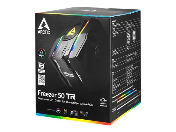 ARCTIC Freezer 50 TR - Prosessorkjøler - (for: TR4) - aluminium - 120 mm/140 mm Sort