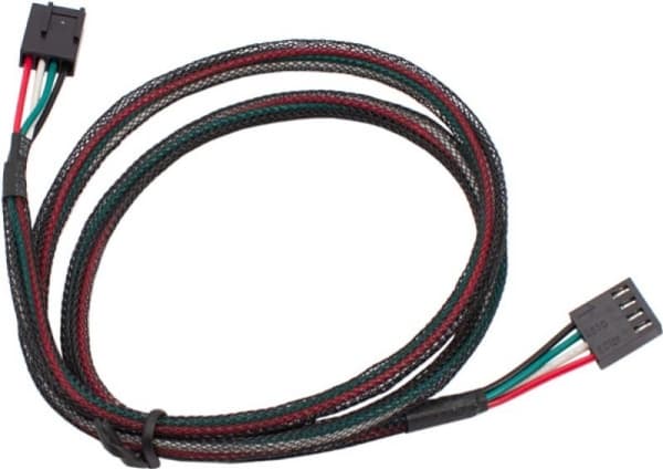Aqua - Strömkabel till fläkt - 4-stifts PWM (hona) till 4-stifts PWM (hona) - 70 cm