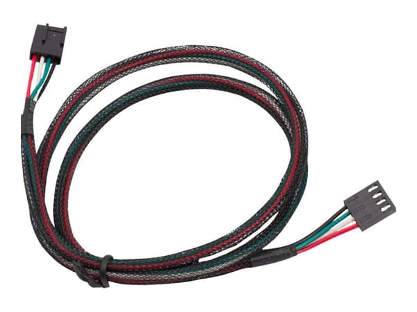 Aqua - Strömkabel till fläkt - 4-stifts PWM (hona) till 4-stifts PWM (hona) - 70 cm