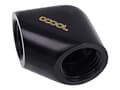 Miniatyrbild 1 av 5: Alphacool Eiszapfen L-connector G1/4 inner thread to G1/4 inner thread - Anslutningsadapter för vätskekylningssystem - svart, matt svart