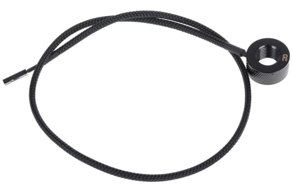 Alphacool Eiszapfen Temperature Sensor G1/4 IG/IG with AG Adapter - Temperatursensor for væskekjølesystem - mørkesvart - 50 cm