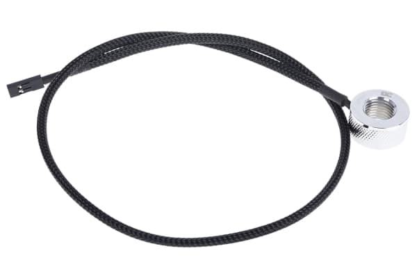 Alphacool Eiszapfen Temperatursensor G1/4 IG/IG med AG-adapter - Temperaturgivare för vätskekylsystem - krom - 50 cm