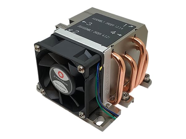 Inter-Tech B-13 - Prosessorkjøler - (for: LGA3647) - aluminium og kobber - 60 mm - 2U Aluminium, Sort