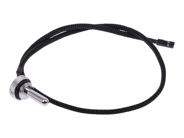 Alphacool Eiszapfen Temperature Sensor Plug G1/4 - Temperatursensor for væskekjølesystem - krom - 50 cm
