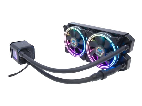 Alphacool Eisbaer Aurora 240 - Kylsystem med vätska till processorn - (för: LGA775, LGA1156, AM2, AM2+, AM3, LGA1155, AM3+, LGA2011, FM1, FM2, LGA115 Svart