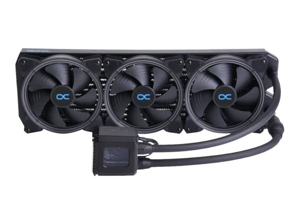 Alphacool 11731, All-in-one-nesteenjäähdytin, 14 cm, 71 m³/h, Musta