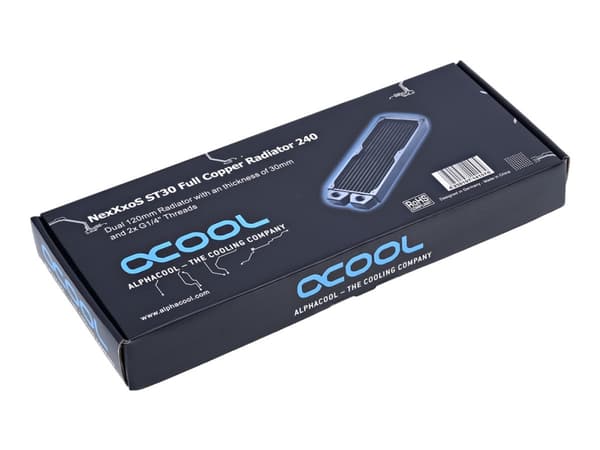 Alphacool NexXxoS ST30 Full Copper - Radiator för vätskebaserat kylsystem - svart